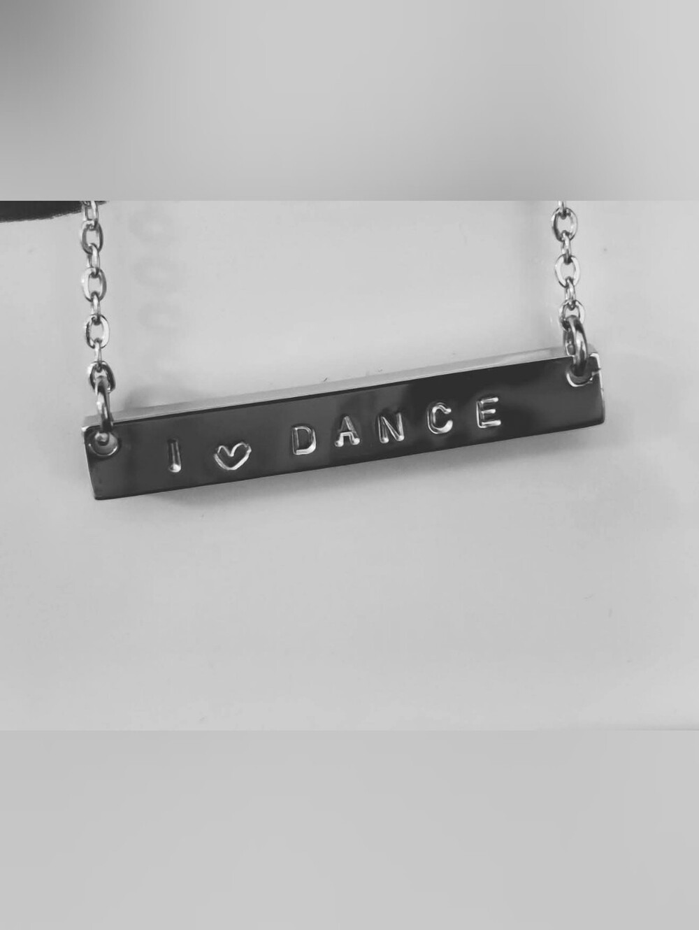 I ♥ DANCE Bar Necklace
